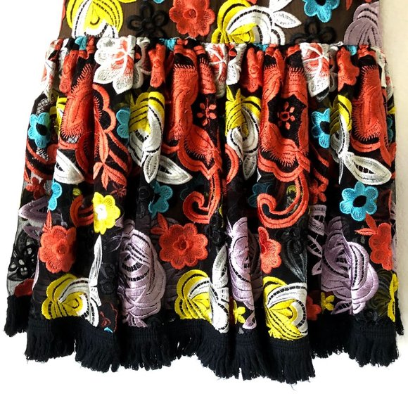 Alexis Floral embroidered summer spring semi formal dress - Picture 7 of 10